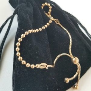 Gold plated 925 sterling silver tennis bracelet